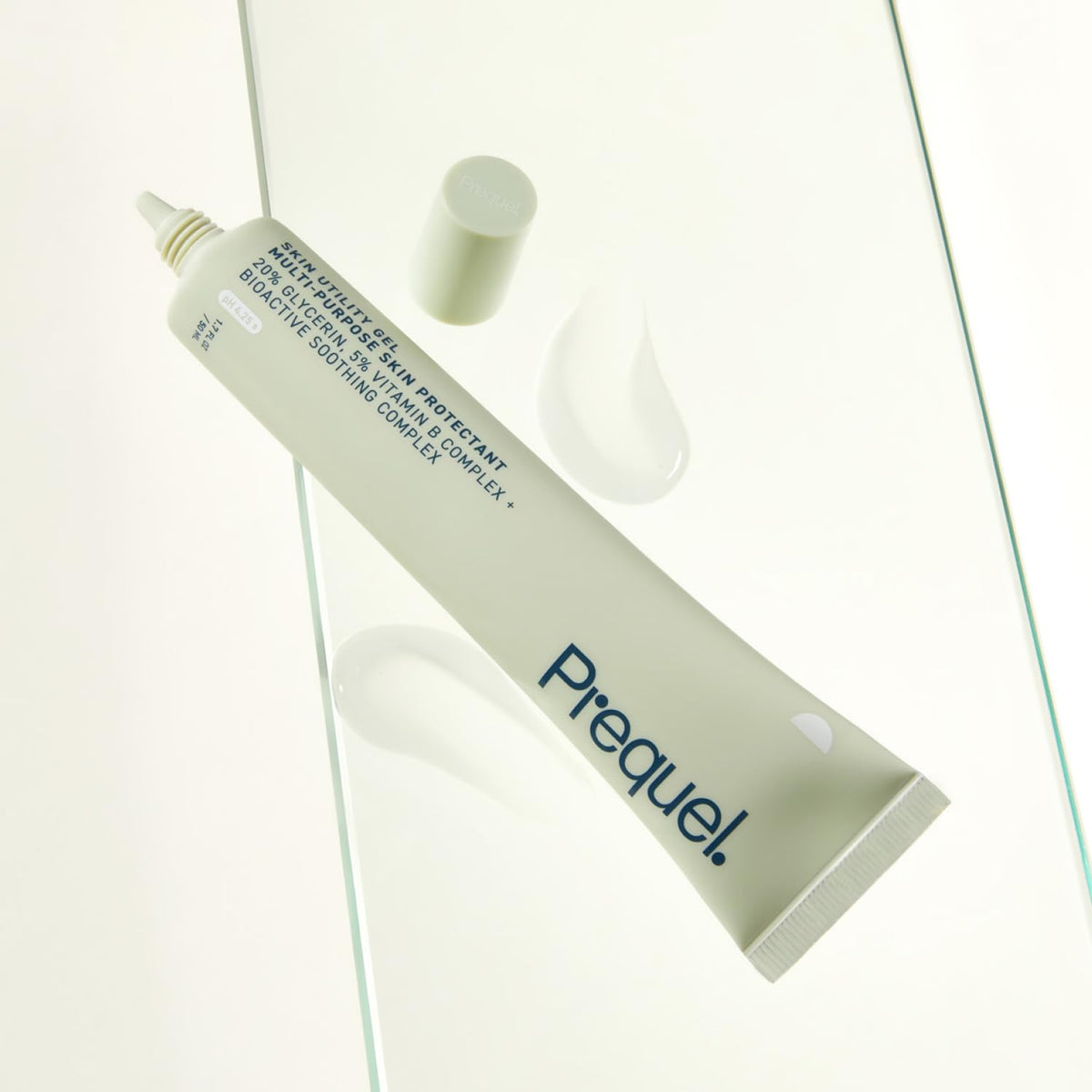 Prequel gel in a travel bag showcasing on-the-go moisture protection