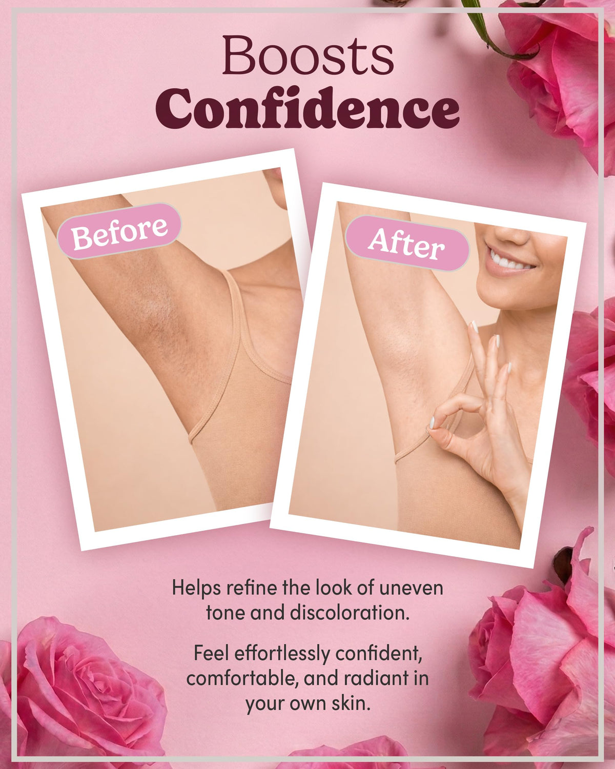 Pretty Privates ingredient label highlighting kojic acid arbutin niacinamide benefits