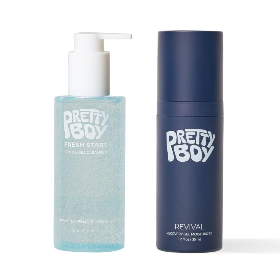 Prettyboy bundle front packaging showing both products and benefits