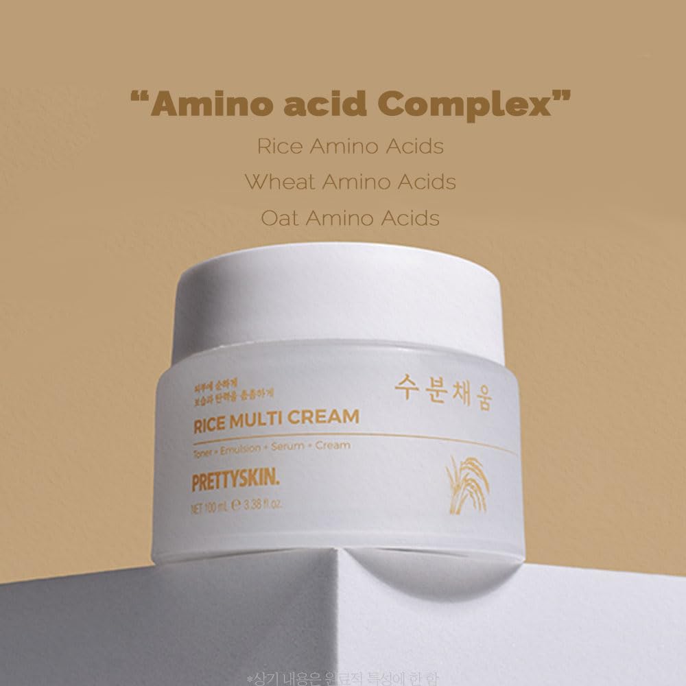 PRETTYSKIN rice branch water ingredient shot implying nourishment