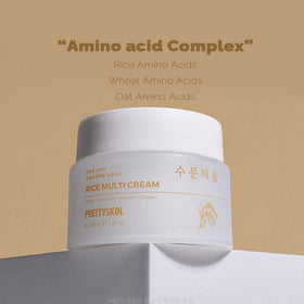 PRETTYSKIN rice branch water ingredient shot implying nourishment