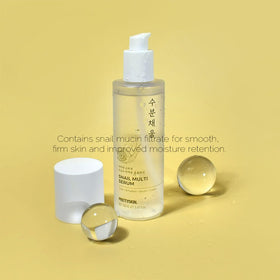 PRETTYSKIN ingredient label displaying snail mucin, centella and niacinamide benefits