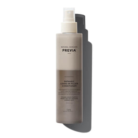 PREVIA bottle front packaging showing sleek label and spray nozzle for easy use