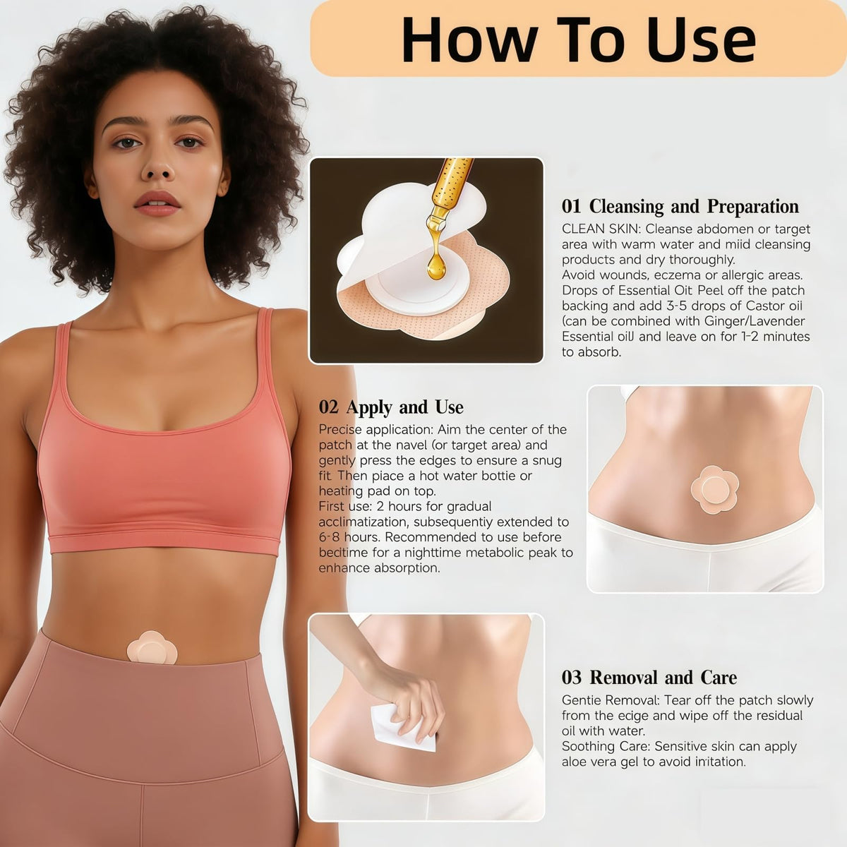 prgislew patch in use on belly button demonstrating discreet wear