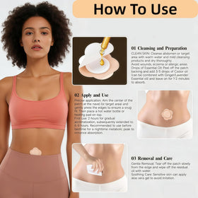 prgislew patch in use on belly button demonstrating discreet wear