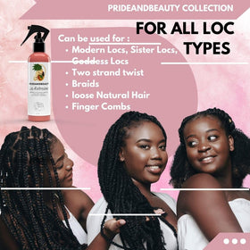 PRIDE AND BEAUTY application at scalp benefit: even distribution soothes and hydrates roots