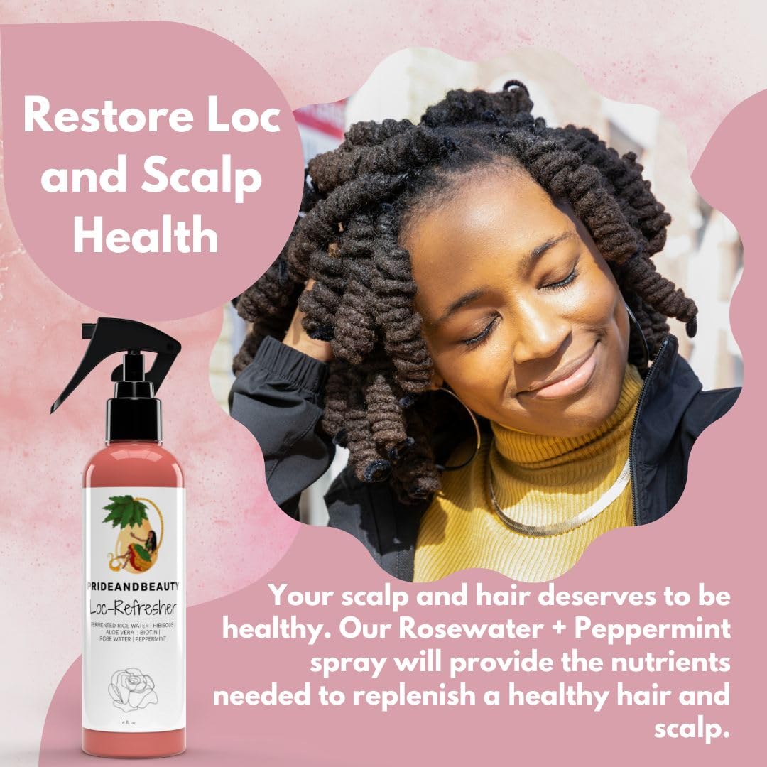 PRIDE AND BEAUTY hair types display benefit: suitable for locs, Sisterlocks, braids and twists