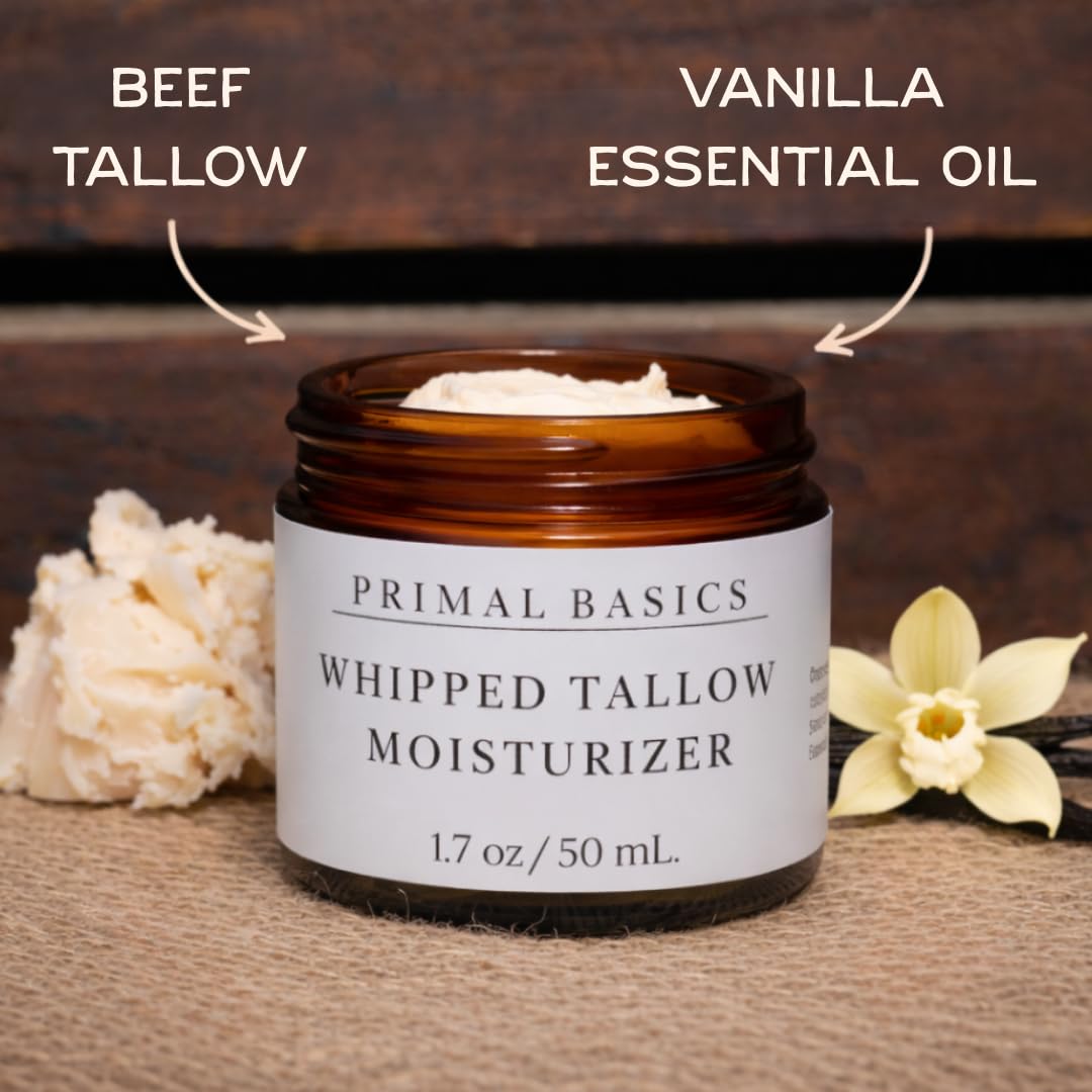 Primal Basics used on cheek closeup showing nourishing effect and gentle absorption