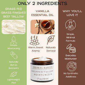Primal Basics open jar whipped texture melting into skin for easy spreadability