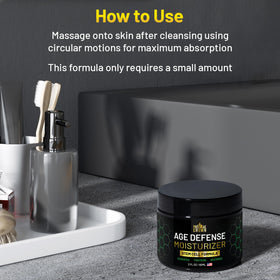 Primal Crown lifestyle bathroom counter setup for daily grooming routine