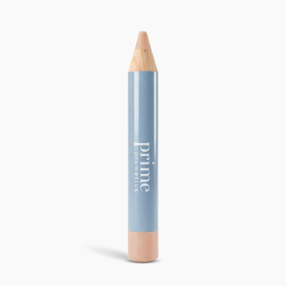 Prime Prometics concealer pencil front packaging shows shade latte and compact design benefit