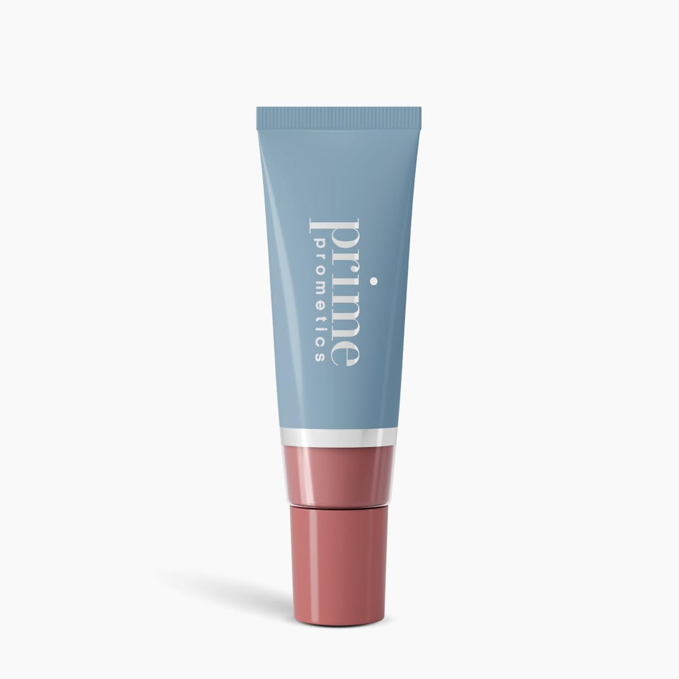 PRIME PROMETICS front packaging showing shade Warm Sienna and SPF benefit