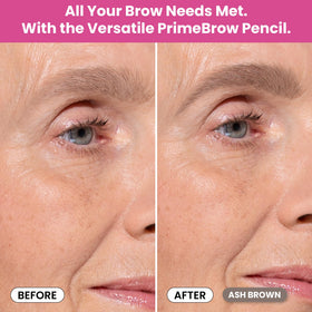 PRIME PROMETICS pencil in use filling a sparse brow for natural enhancement