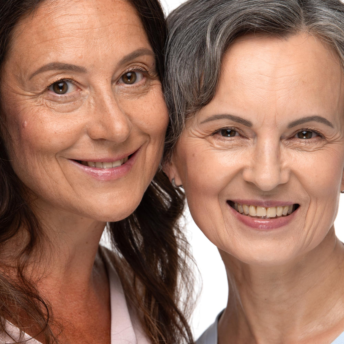 Prime Prometics lifestyle shot at mirror showing quick, flattering daily brow grooming