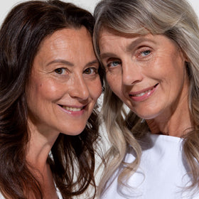 PRIME PROMETICS lifestyle mirror scene showing quick brow touch-up confidence