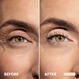 PRIME PROMETICS fingertip applying PrimeEyes Vanilla for gentle application