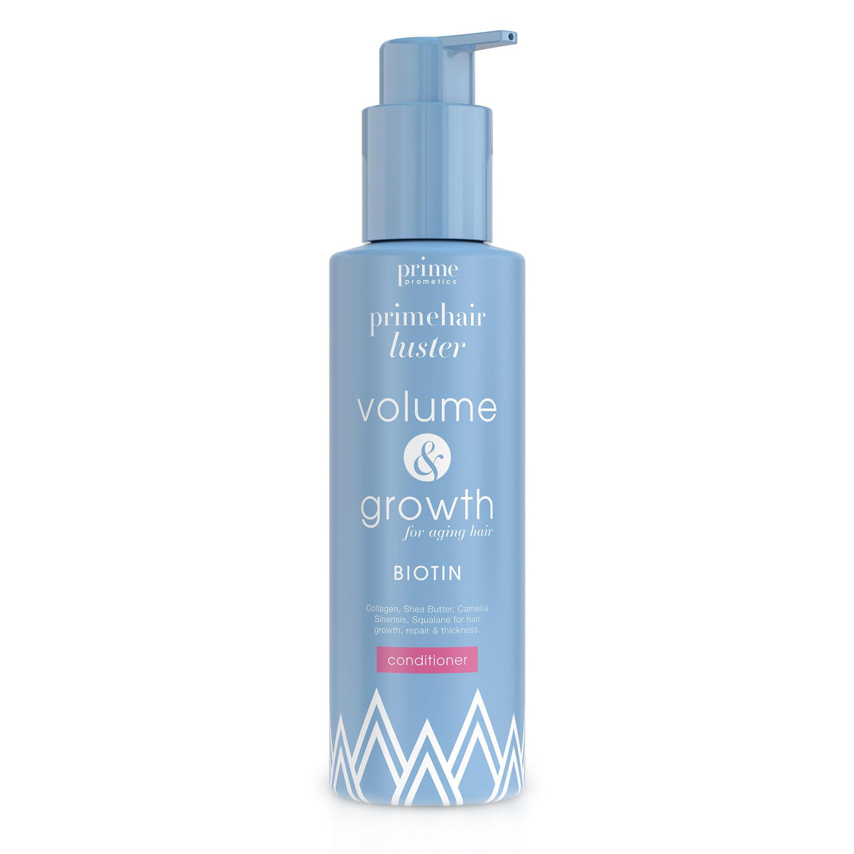 PRIME PROMETICS bottle front showing product and shine benefits
