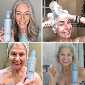 PRIME PROMETICS on bathroom shelf styled to show healthy hair lifestyle