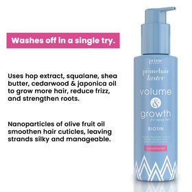 PRIME PROMETICS creamy conditioner texture showing smoothing benefit