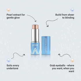 Prime Prometics close-up of PrimeWand Pearl texture highlighting smooth blend