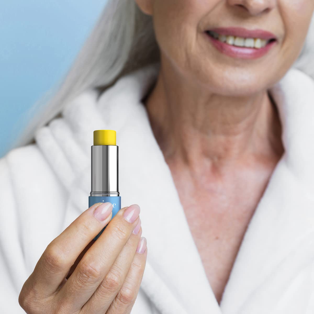 Prime Prometics used on neck and hands to hydrate and soften skin benefit