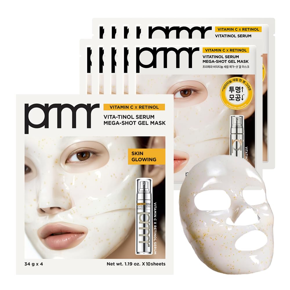Primera front packaging showing Vitatinol mask set and benefits