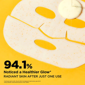 Primera open mask with visible serum highlighting concentrated dose