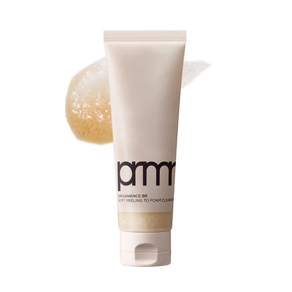 Primera front packaging showing bottle and branding, highlights gentle exfoliation