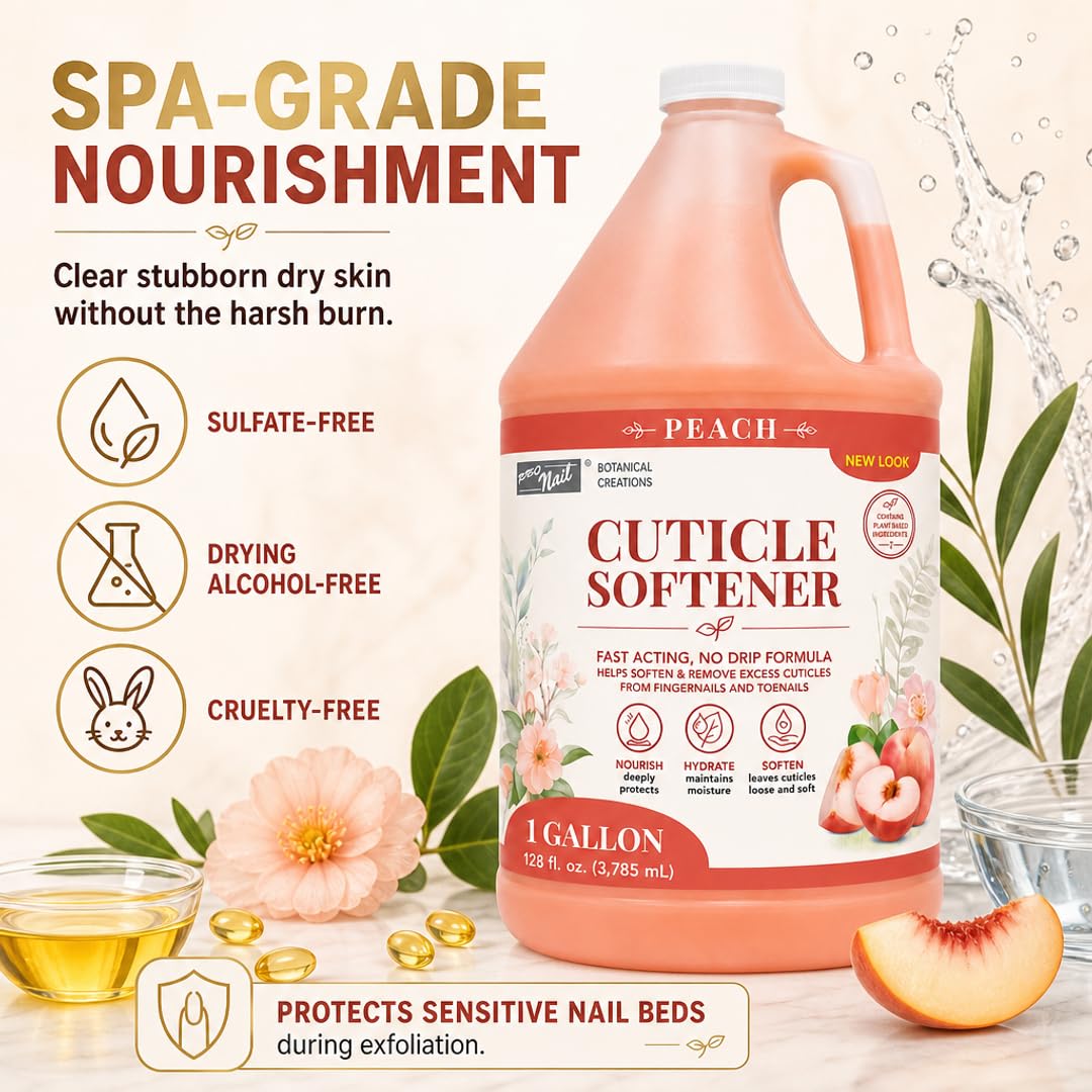 PRO NAIL ingredient list close-up showing Panthenol and oils for nourishing nail support