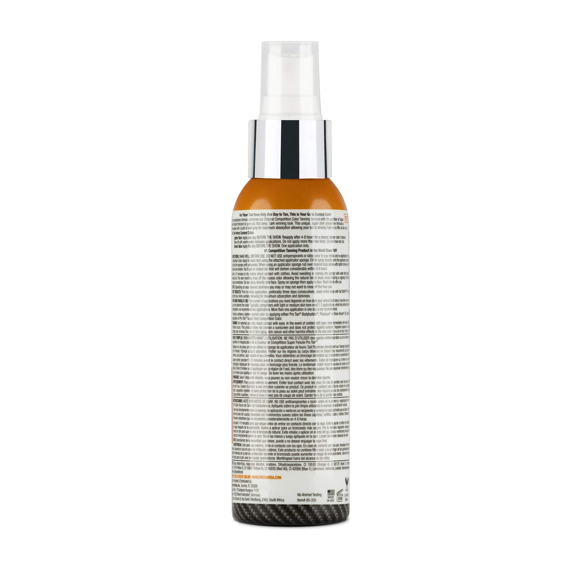 Pro Tan application closeup on skin demonstrating even coverage and enhanced definition