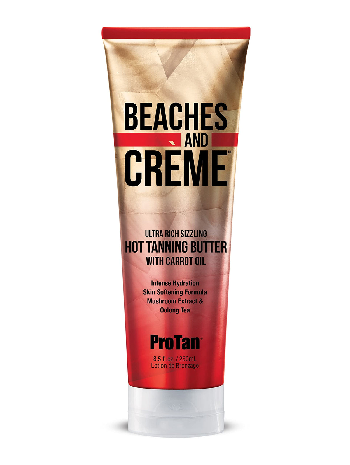 Pro Tan jar front view showing product branding and 8.5oz size benefit