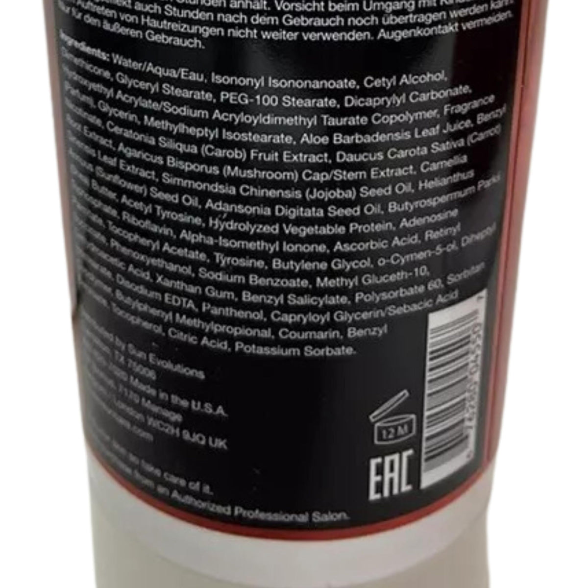 Pro Tan ingredients display with carrot root and tea for antioxidant care
