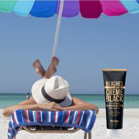 Pro Tan side label close-up showing active DHA and tyrosine for intensified tan