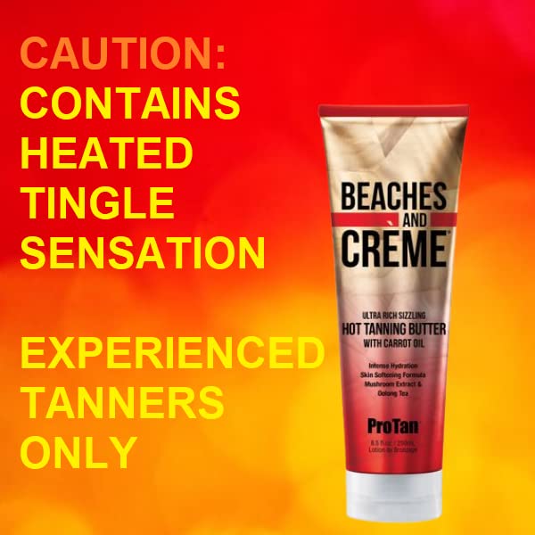 Pro Tan jar held in hand to show 8.5oz scale and travel convenience