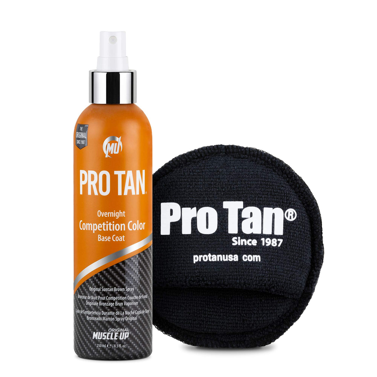 Pro Tan application mitt in use for even streak-free coverage