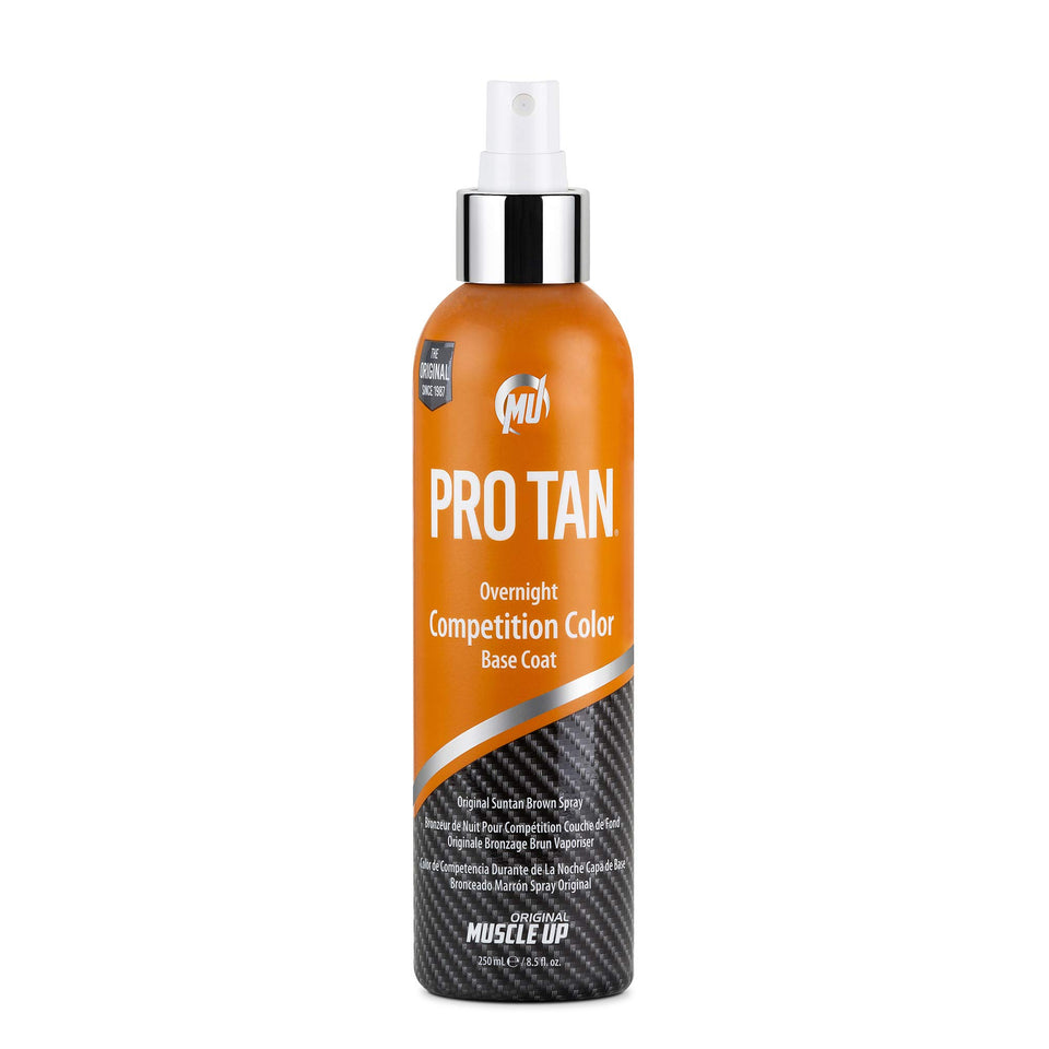 Pro Tan front packaging showing bottle and deep tan benefit