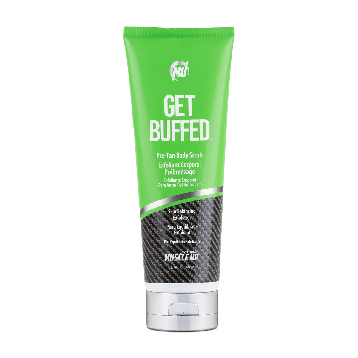 Pro Tan front jar showing Get Buffed packaging and clear product benefit