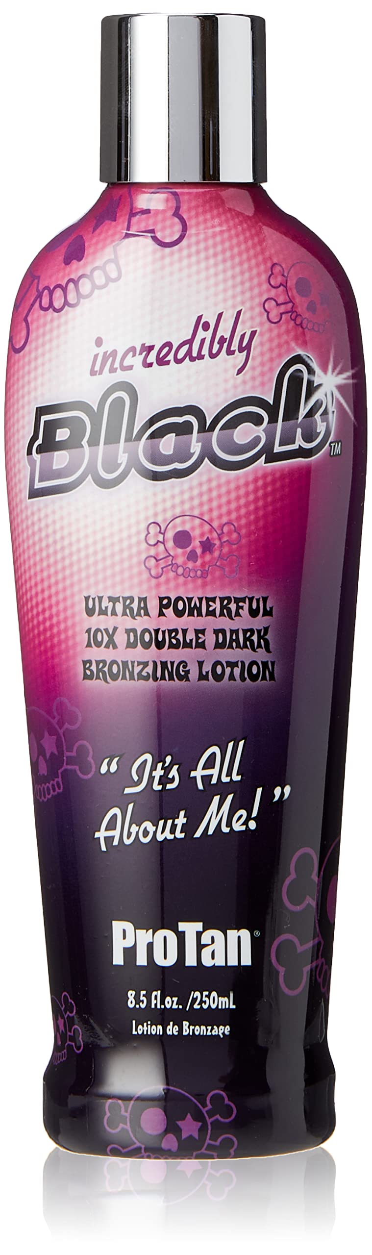 Pro Tan front bottle showing label and 8.5 oz size with clear branding benefit