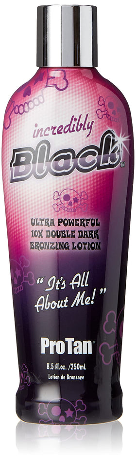 Pro Tan front bottle showing label and 8.5 oz size with clear branding benefit