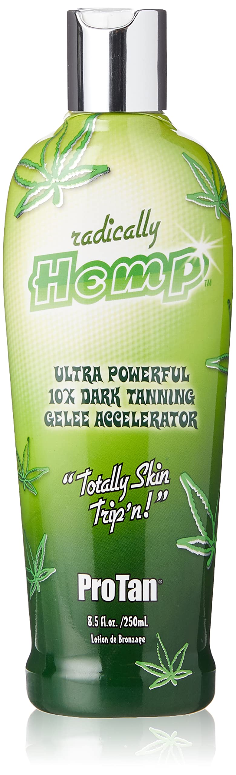 Pro Tan front bottle view showing label and 250ml size benefit
