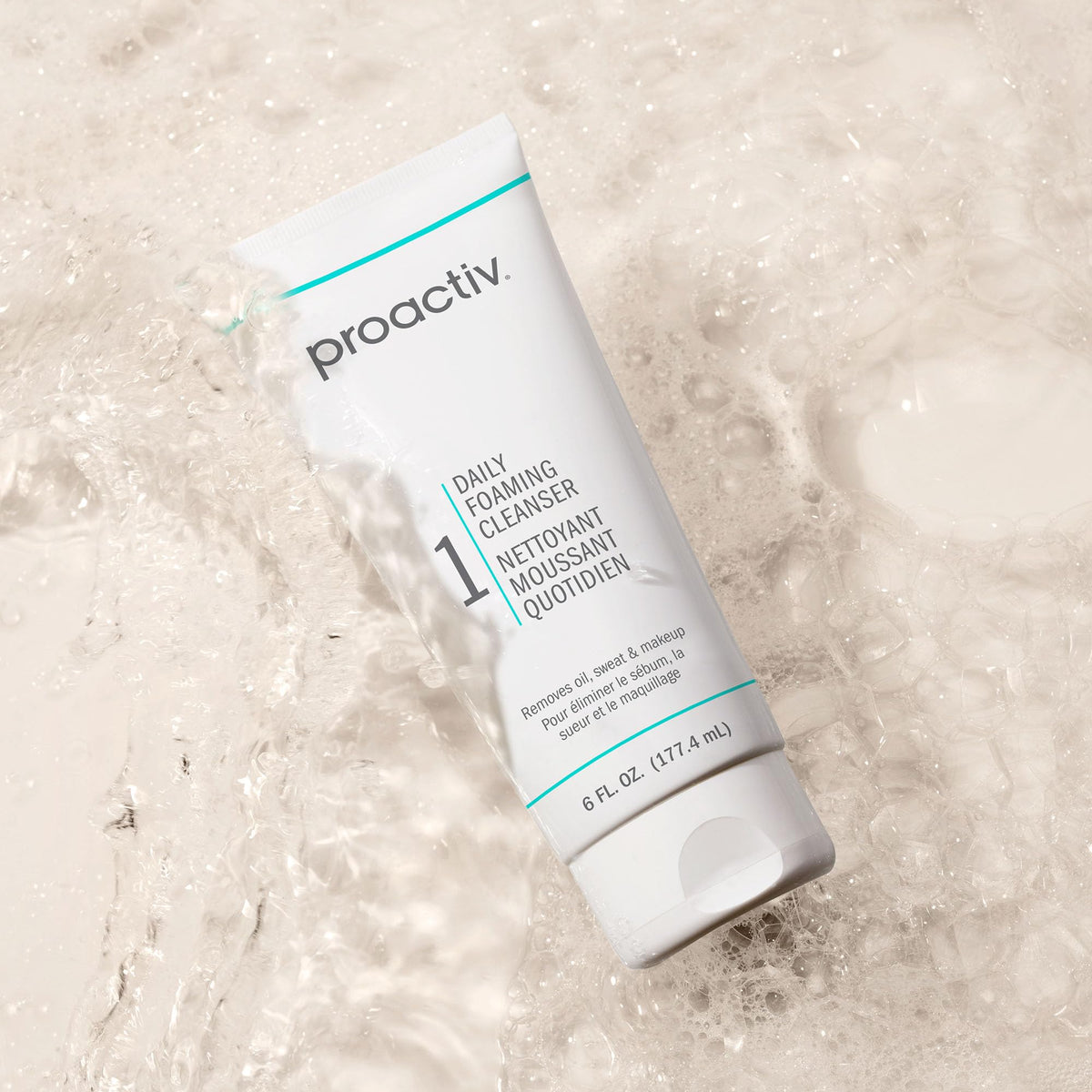 Proactiv on bathroom sink in lifestyle scene suggesting daily routine refreshment.