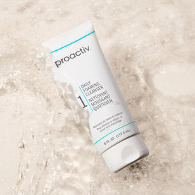 Proactiv on bathroom sink in lifestyle scene suggesting daily routine refreshment.