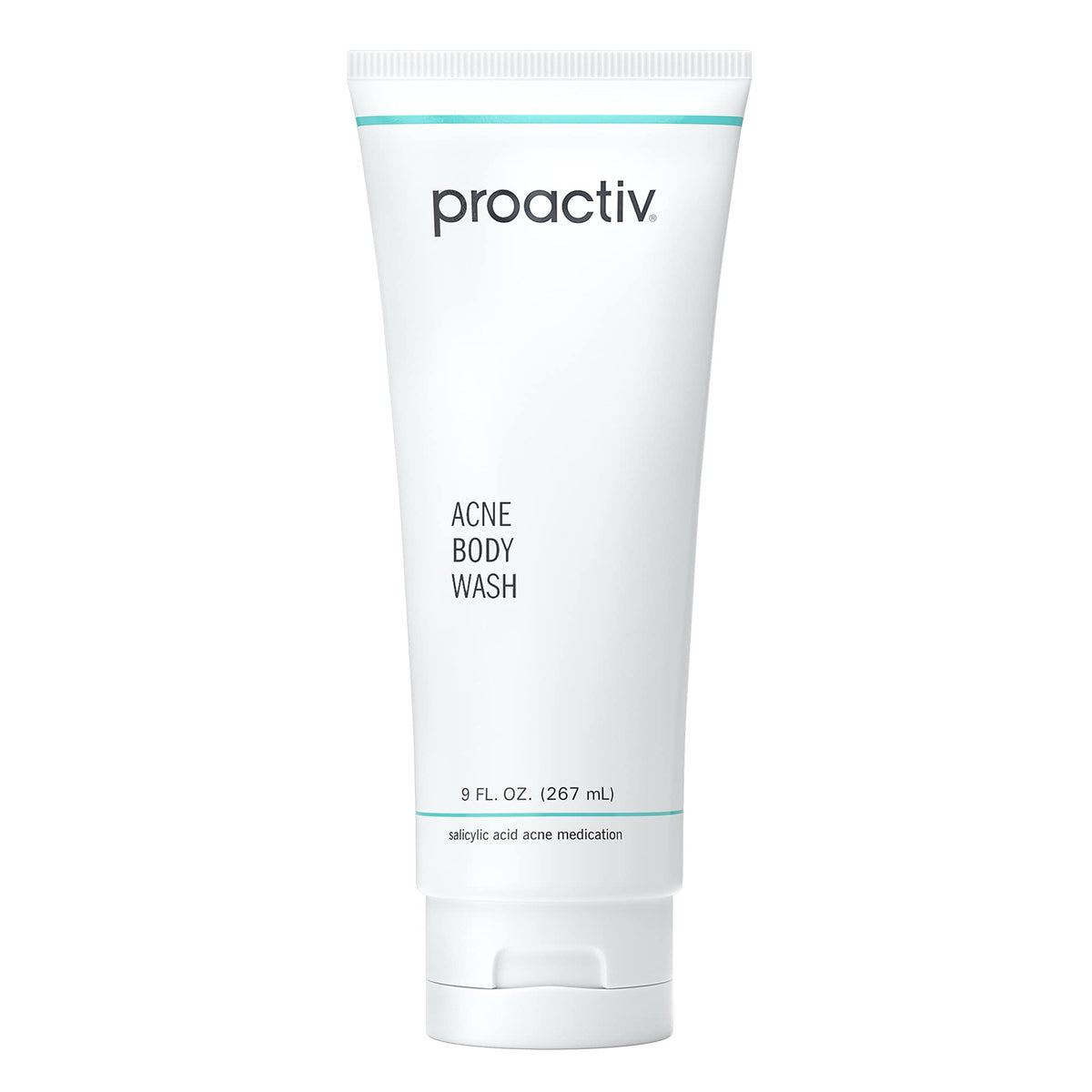 Proactiv front packaging shows bottle and label, clear acne-targeting benefits