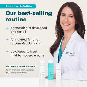 Proactiv cleanser texture close-up illustrating deep pore cleansing