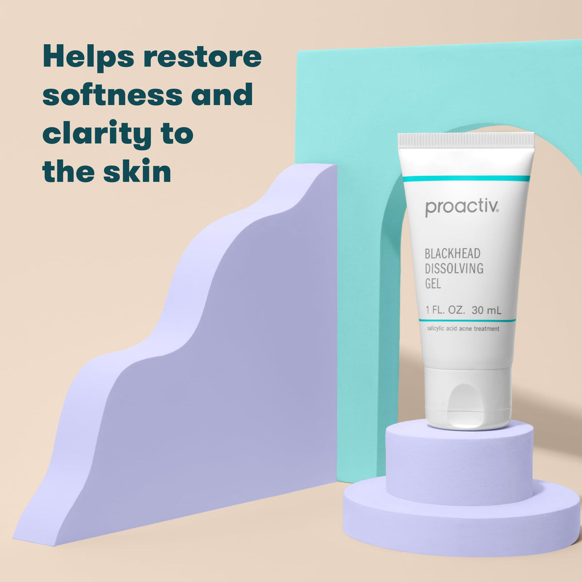 Proactiv in-use spot treatment on fingertip targeting blemish for quick relief