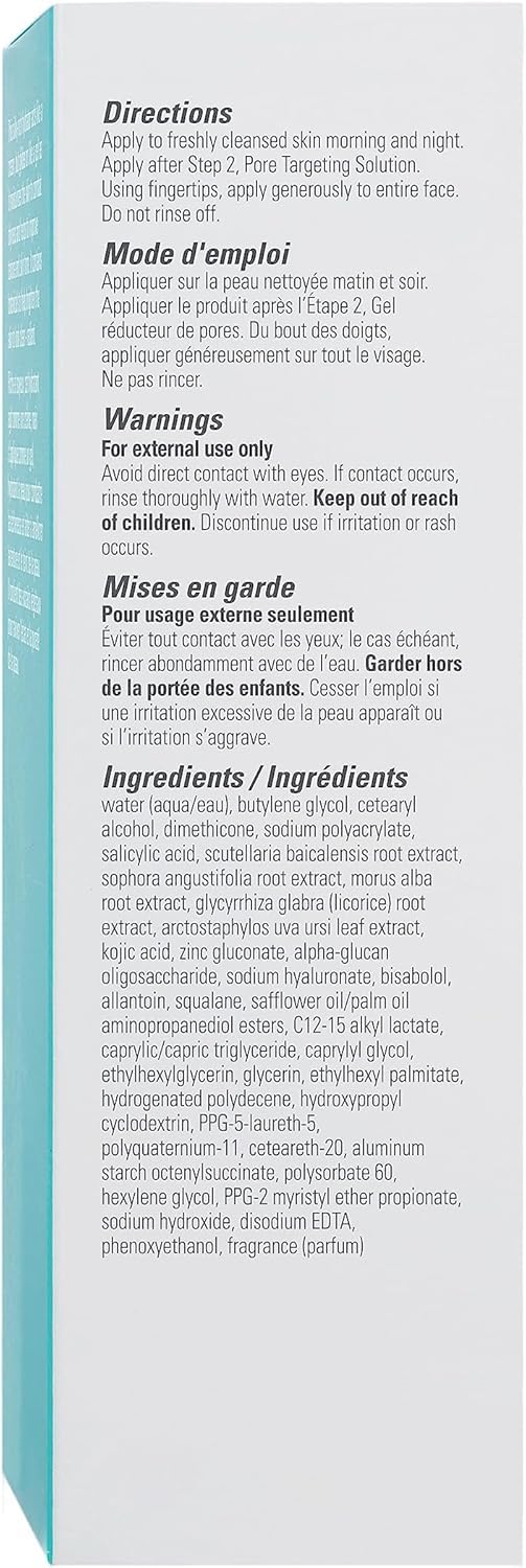 Proactiv texture close-up of gel-cream on fingertip, fast-absorbing hydration