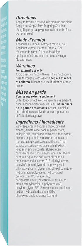 Proactiv texture close-up of gel-cream on fingertip, fast-absorbing hydration