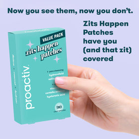 Proactiv label showing 90-count and 12mm dots for size clarity benefit