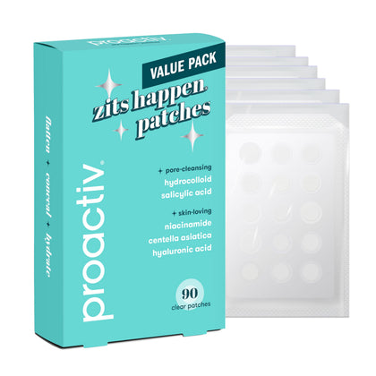 Proactiv front packaging showing 90 patches and brand protection benefit