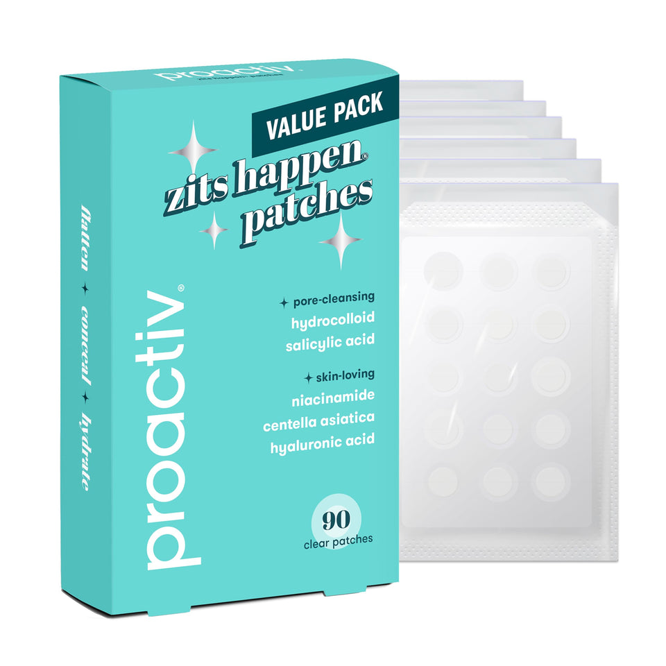 Proactiv front packaging showing 90 patches and brand protection benefit